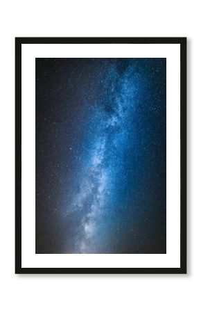 Blue and white milky way with million stars