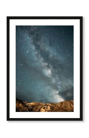 Milky Way in Yellowstone National Park at Mammoth Hot Springs