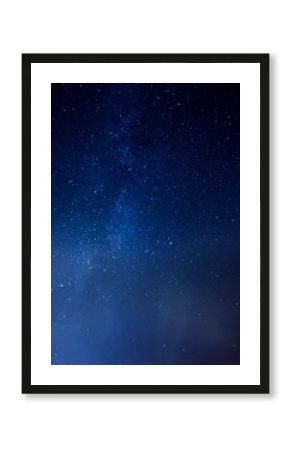 Starry sky universe background Galaxy of Milky Way, blue space background with stars, cosmos