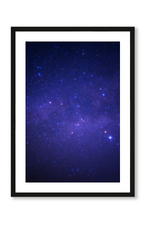Night blue sky space background, Starry universe in dark blue sky, Milky way galaxy with stardust field in deep universe