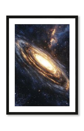 Vibrant Spiral Galaxy in Deep Space galaxy spiral galaxy space universe cosmos stars nebula astronomy deep space celesti