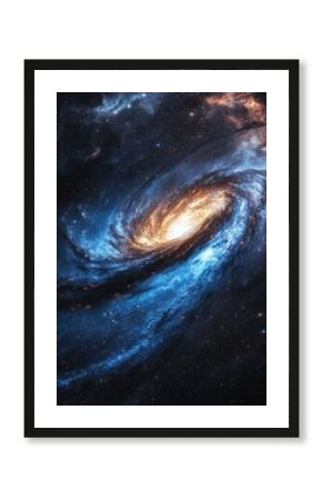 Dynamic Spiral Galaxy in Deep Space - Astronomy and Cosmic Exploration space galaxy astronomy cosmic