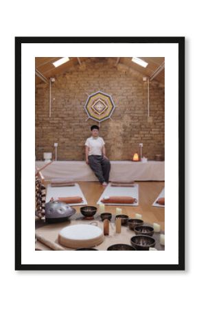 Indoor of music instrument healing space