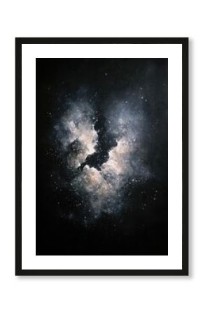 Abstract Painting Of A Nebula In Space
