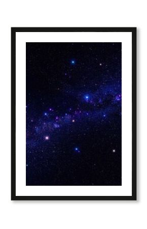 Deep space with a band of light