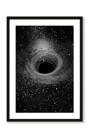 Black hole cosmic swirl  space exploration background