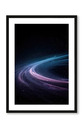 Cosmic swirl of light trails in deep space