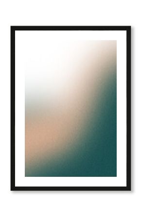 midnight teal illuminated pattern on soft apricot, grainy color gradient background, noise texture effect, copy space