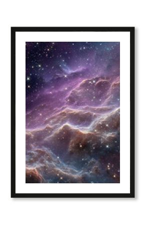 Vivid cosmic nebula glowing with colorful stars and radiant light patterns in deep space. Abstract celestial background ideal for science, astronomy, space art, and futuristic digital designs.