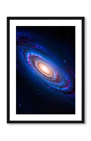 Spiral galaxy in deep space