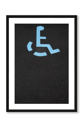 Parking space for disabled driver