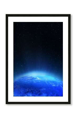 North Russia city lights 3d rendering
