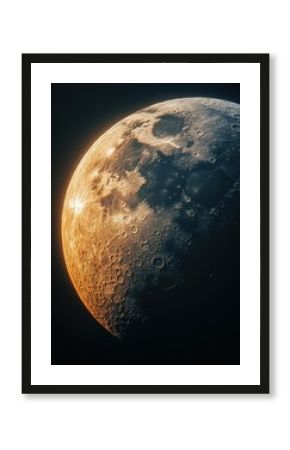 abstract space moon background. close-up macro background moon