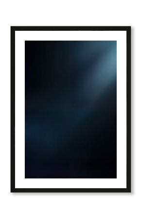 Abstract gradient background with dark blue, black hues. Soft lighting creates smooth transition between colors. Suggests modern design studio tech wallpaper. Empty space suitable for product