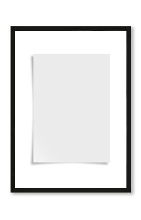 A4 paper with shadow