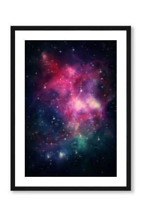 Fantastic clouds starry space