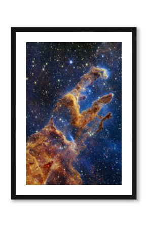 Image of the Pillars of the Creation, in Eagle Nebula. Elements of this image furnished by NASA.