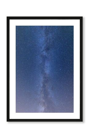 Stars in sky with the Milky Way in summer at the Bavarian Forest National Park in Bavaria, Germany