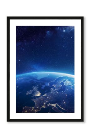 Wide view of Earth from space