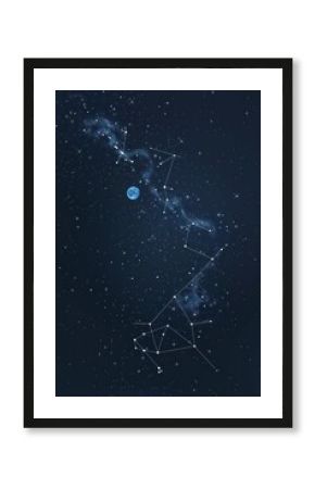 constellations design with stars