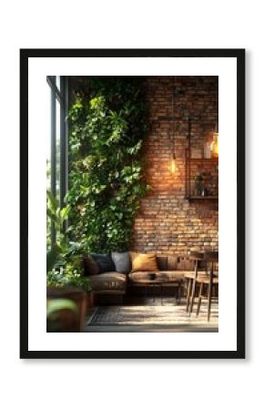 Loft design shared office space high resolution image