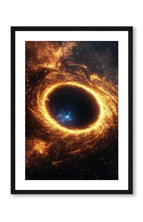 Cosmic Black Hole and Accretion Disk in Deep Space black hole space universe cosmos galaxy astronomy astrophysics celest