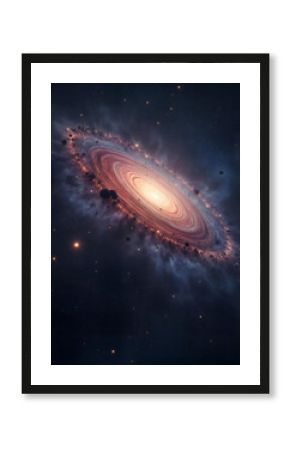 planet in space and sky moon