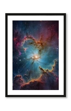 Colorful space galaxy cloud nebula. Stary night cosmos. Universe science astronomy. Supernova background wallpaper