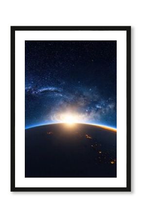 Sunrise over Earth from space (2)