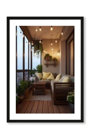 Cozy balcony with city views (2)