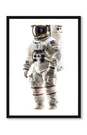 Astronaut in space suit isolated on transparent background