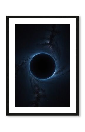 A large black hole in space