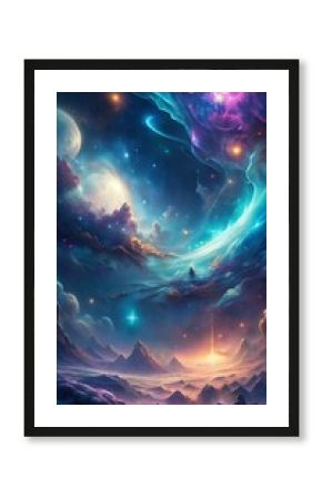 Phone wallpaper background with space