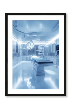 modern hospital operating room featuring sterile surfaces