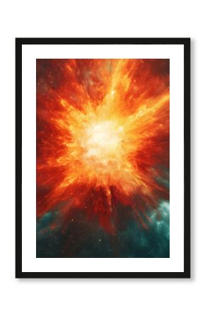Cosmic Explosion: Fiery Nebula Expands Beautifully