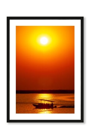 sunset cruise at Chobe river Botswana