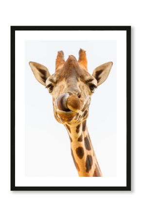 giraffe isolated on white