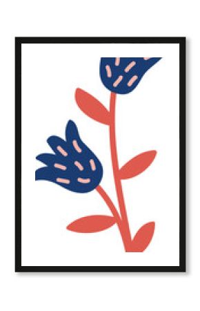 Cute Tropical Safari tree ,flower and leaves