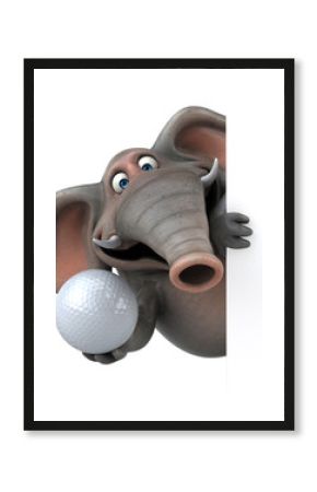 Fun elephant - 3D Illustration
