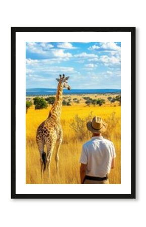 Graceful Giraffe in the Savanna Landscape
