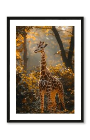 giraffe in the wild forest, animal HD wallpaper background