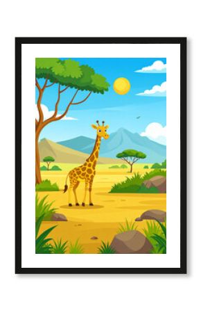giraffe in the grass