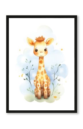 PNG Giraffe cartoon animal mammal.