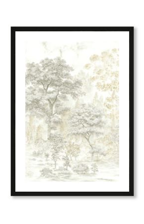 Vintage Safari Toile de Jouy