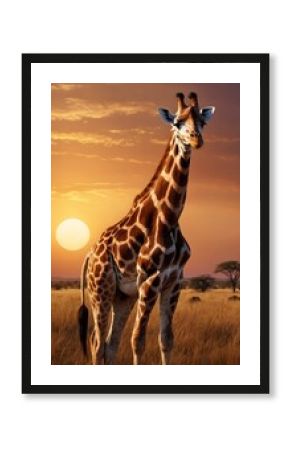 giraffe in the savannah