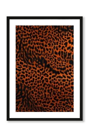 Intense black and orange leopard skin repeat pattern ,  black,  background