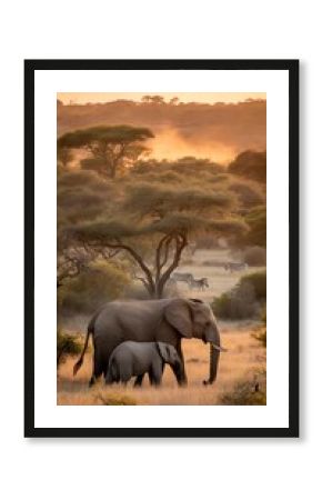 elephants in the water