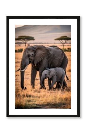 An elephant with large ears