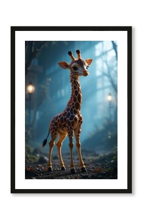 giraffe in the zoo