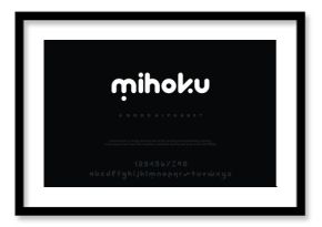 Modern minimal abstract alphabet fonts. Typography technology, electronic, movie, digital, music, future, logo creative font. vector illustration